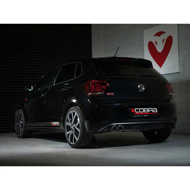 COBRA SPORT - VW Polo GTI (AW) Mk6 2.0 TSI (17-18 Pre-GPF Models) Venom Rear Box Delete Race Cat Back Performance Exhaust