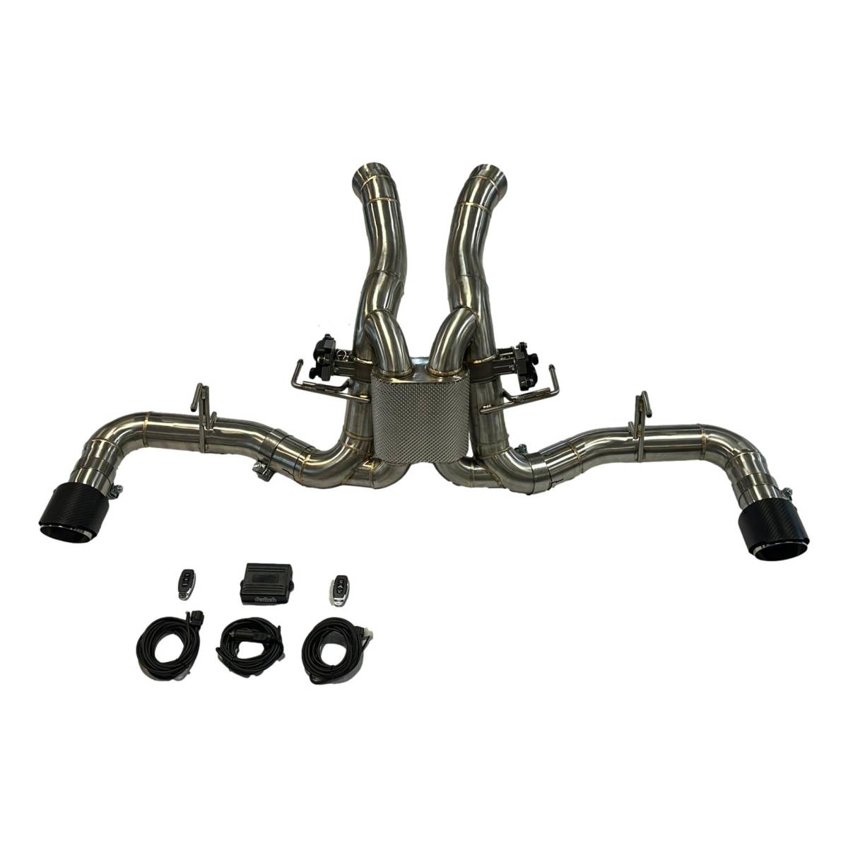 McLaren 570 & 570S Valvetronic Cat Back Exhaust with Heat Shield