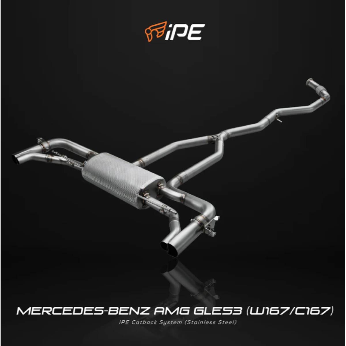 Mercedes-Benz W167-GLE53 (SUV) C167-GLE53 (Coupe) 2019 - Current Cat Back System Electric Valvetronic Muffler (IPE Motor)