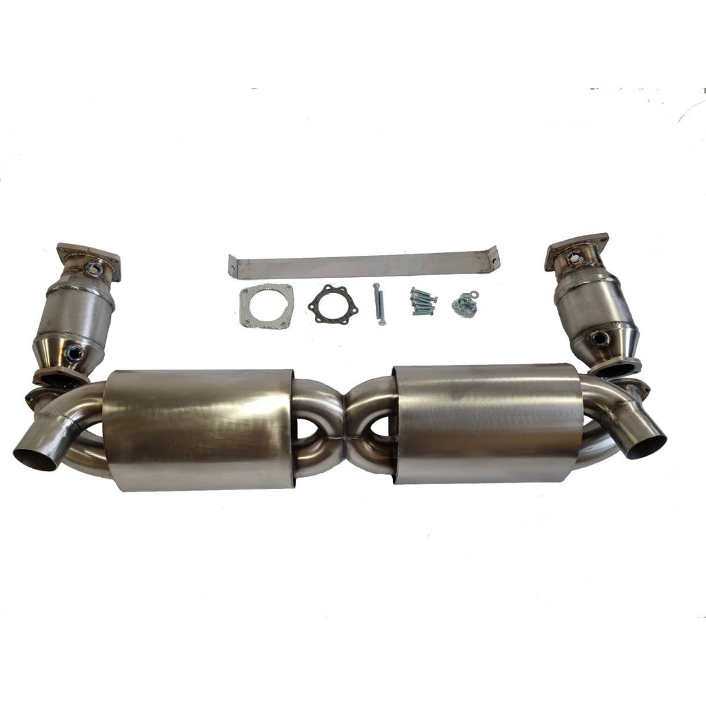 Porsche 911 997.1 Turbo Linked Silencers Performance Exhaust