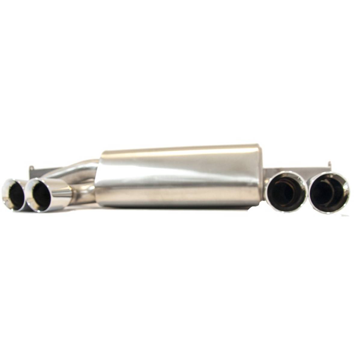 BMW E46 M3 Rear Exhaust Silencer with Tailpipes