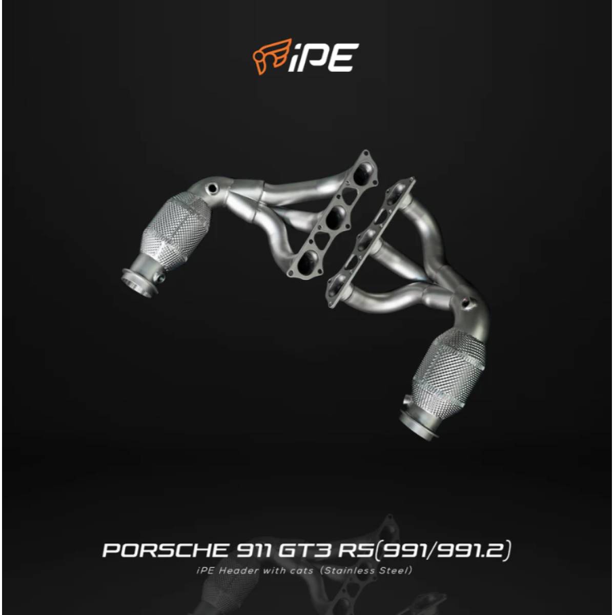 Porsche 991.1 GT3 / GT3 RS 2013-2015 991.2 GT3 / GT3 RS 2016-2019 Header with Cat Pipe