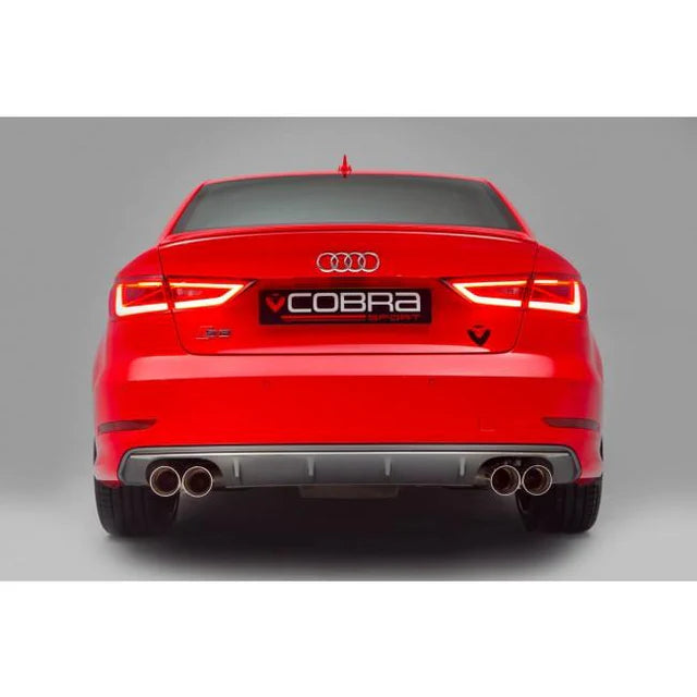 COBRA SPORT - Audi S3 (8V) Saloon (Non-Valved) (13-18) Cat Back Performance Exhaust