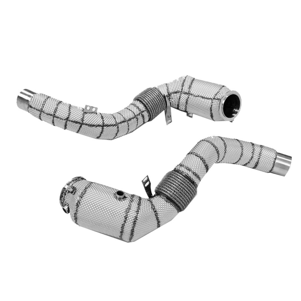 BMW M850i/X5/X6/X7 Downpipe with Heat Shield