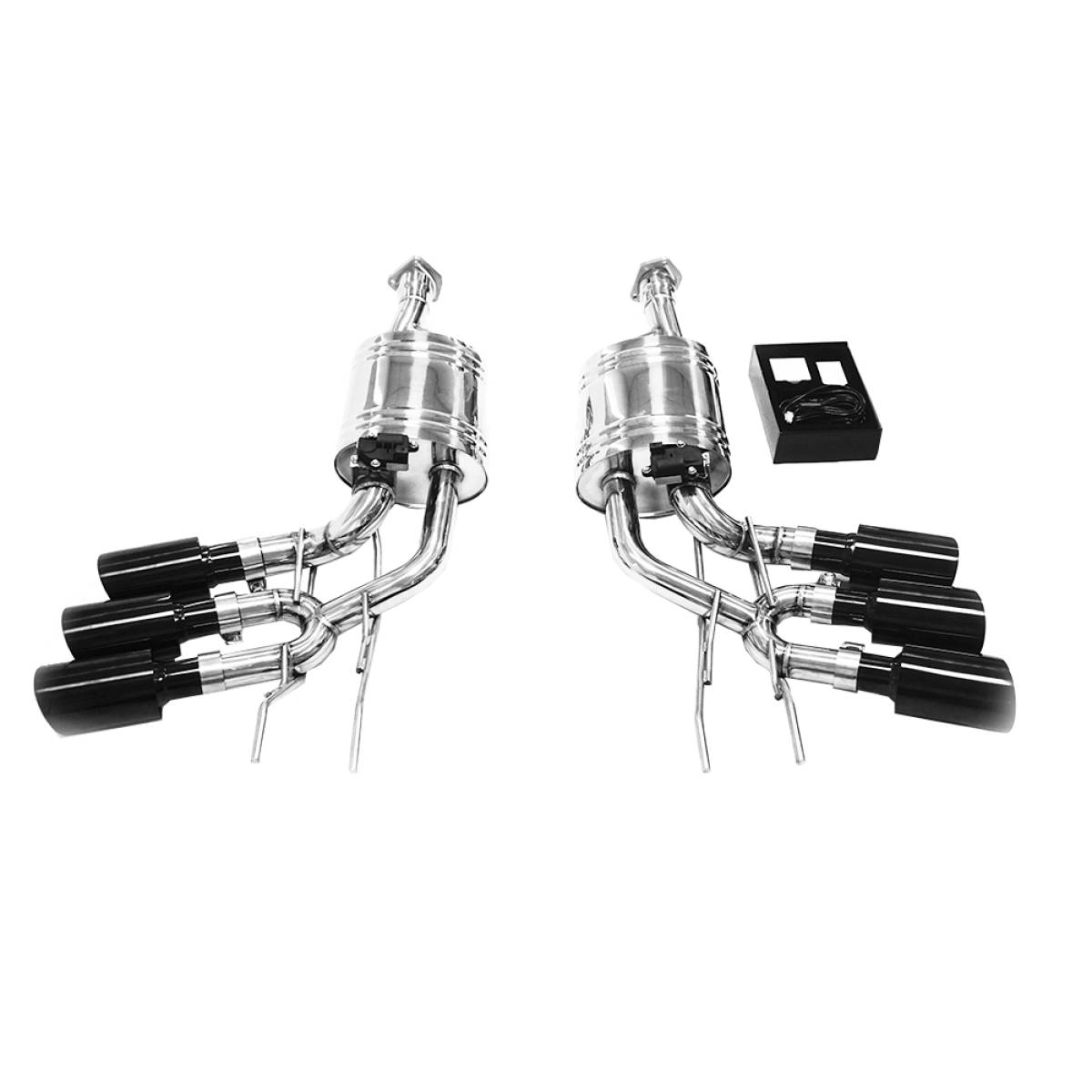 Mercedes-Benz G63 W463 AMG G Wagon Triple Tailpipes Valvetronic Exhaust Silencers