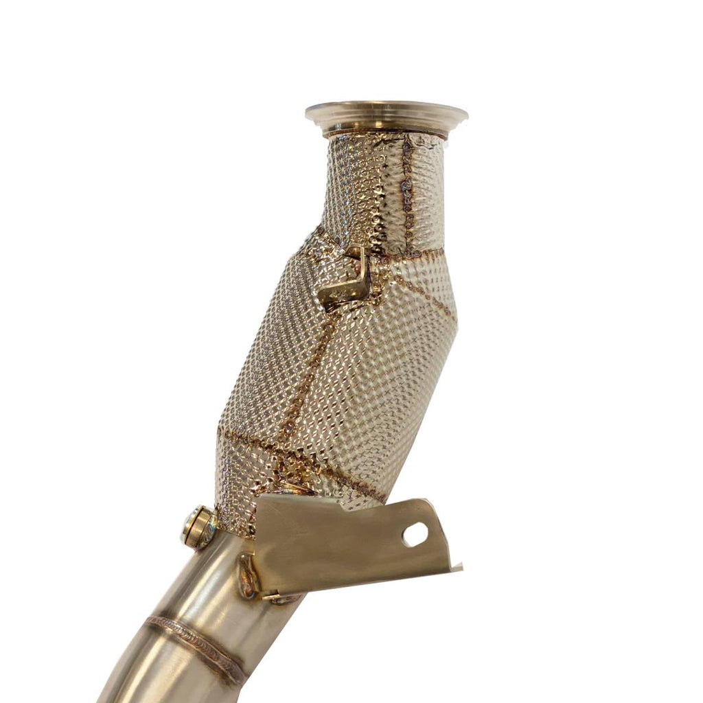 Porsche Macan 3.0/3.6T Catalytic Converter Exhaust Downpipes With Thermal Heat Shield