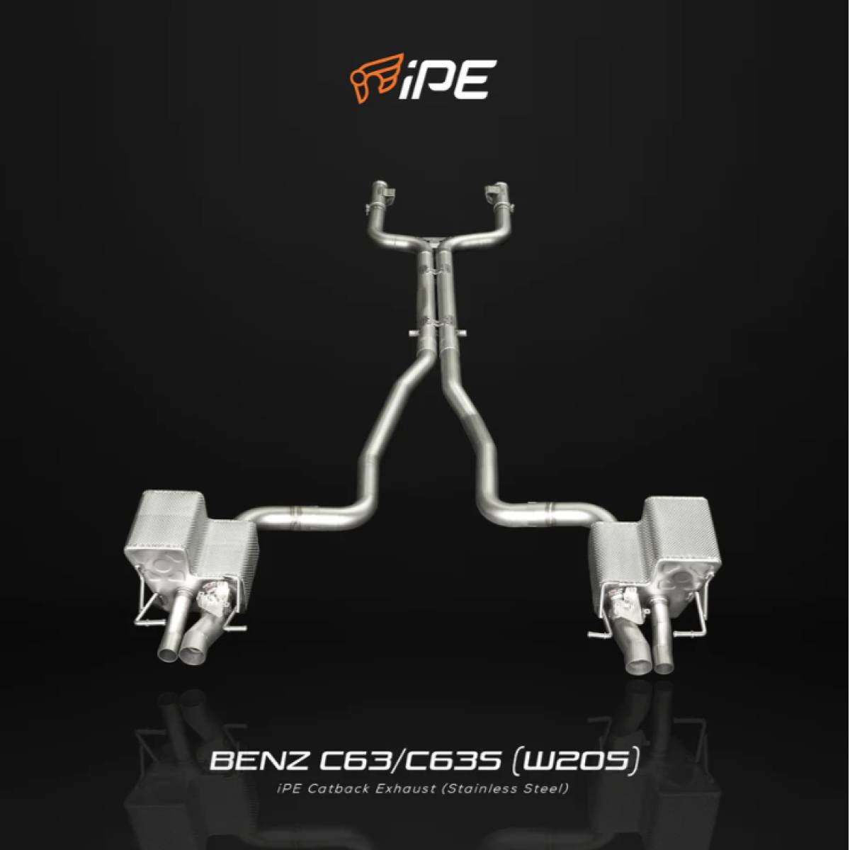 Mercedes-Benz C63/C63S AMG 2014 - Current Titanium Cat Back System Electric Valvetronic Muffler (Factory Version)