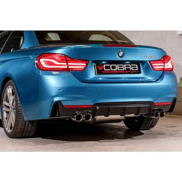 COBRA SPORT - BMW 420D (F32/F33/F36) (13-20) Quad Exit M4 Style Performance Exhaust Conversion