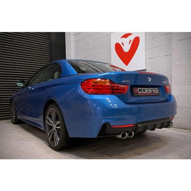 COBRA SPORT - BMW 435D (F32/F33/F36) Quad Exit M4 Style Performance Exhaust Conversion