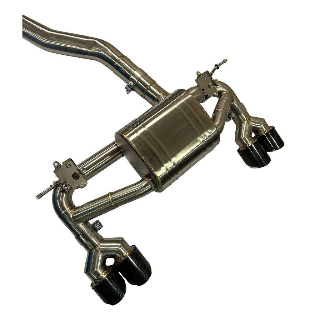 BMW M2 F87 Valvetronic Cat Back Exhaust with Carbon Tailpipes (N55 Engine)