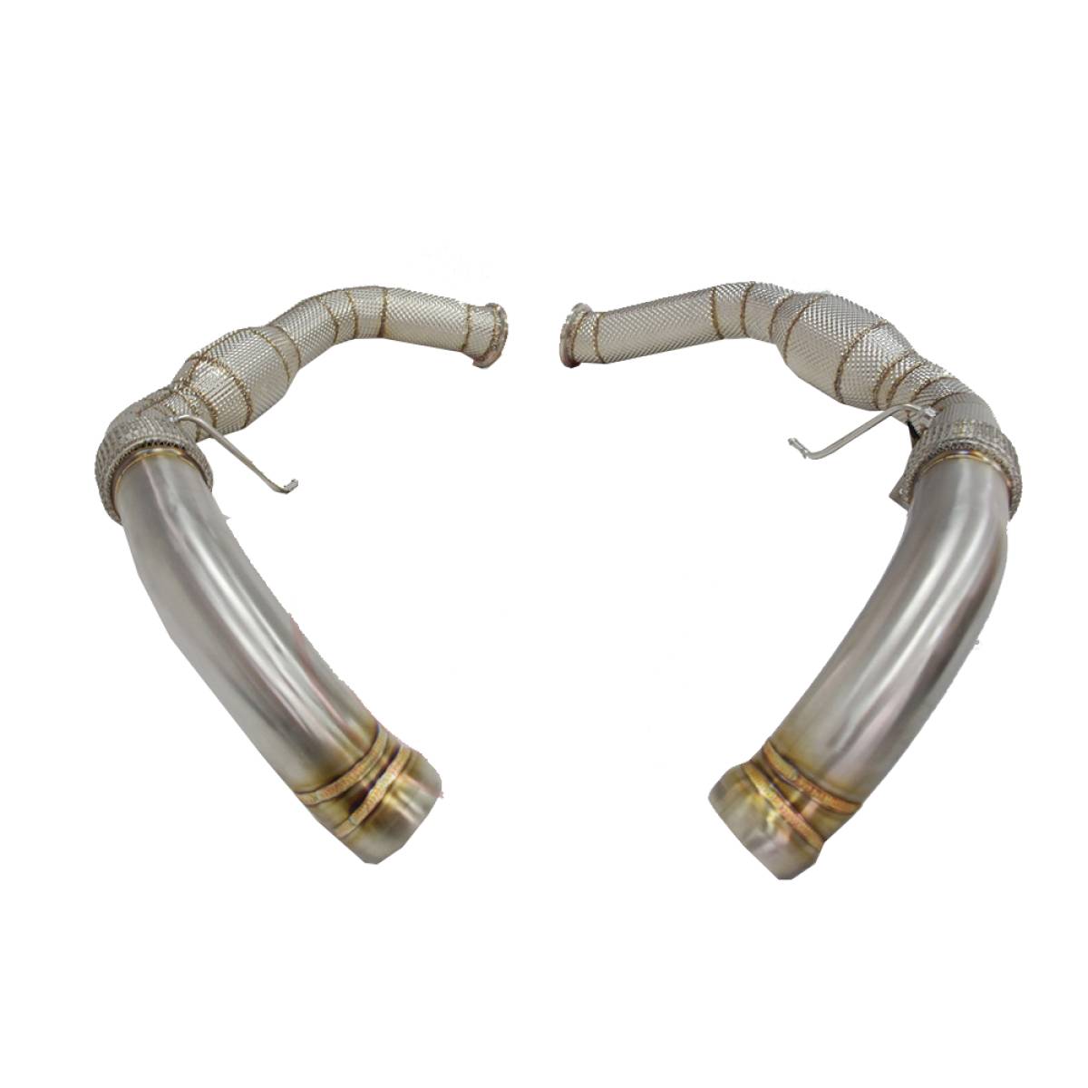 Porsche Panamera 971 2.9L Turbo Decat Exhaust Uppipe With Heat Shield