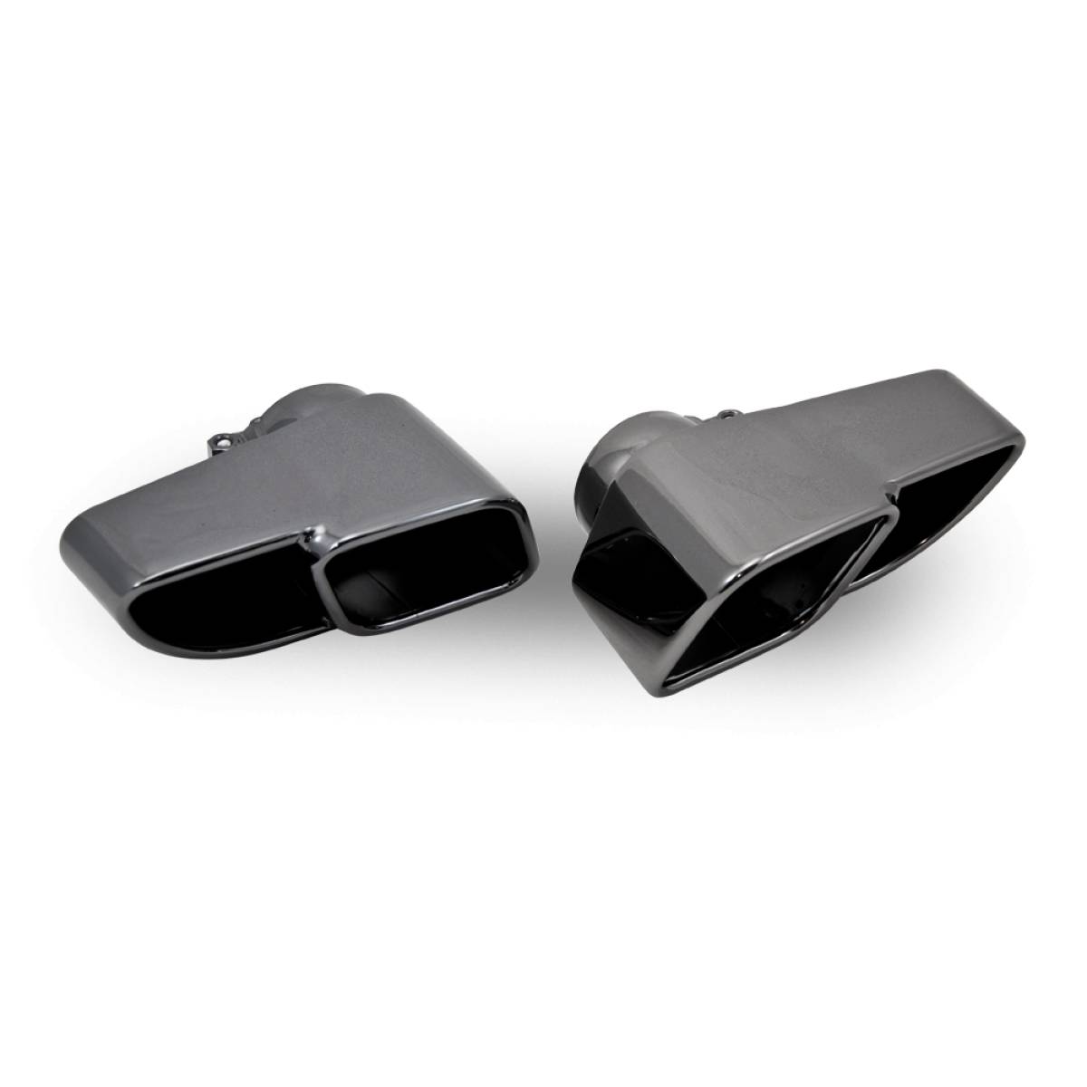 Porsche 911 997.1 Turbo Black Chrome Finish Exhaust Tailpipes