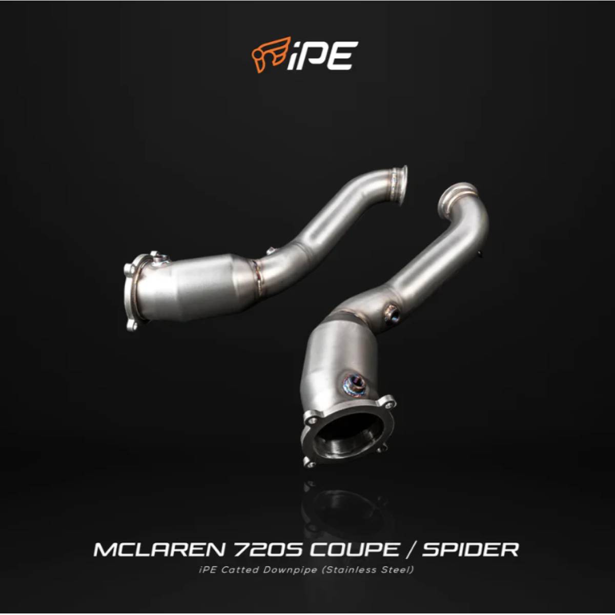 McLaren 720S 720S Spider 2017 - Current Catted Downpipe+Heat Protector