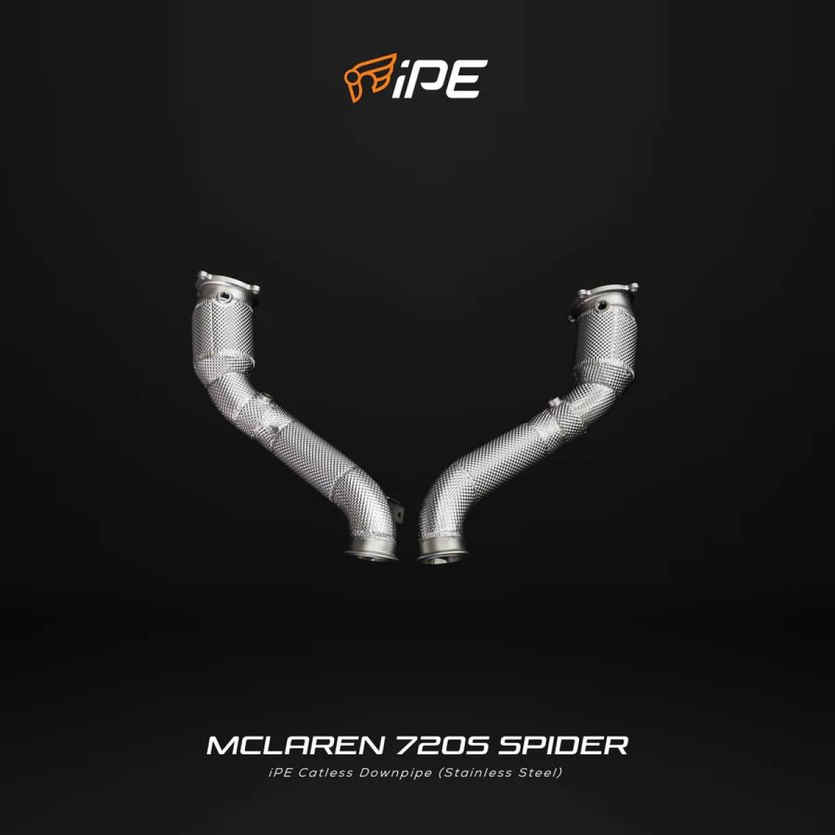 McLaren 720S 720S Spider 2017 - Current Catless Downpipe+Heat Protector