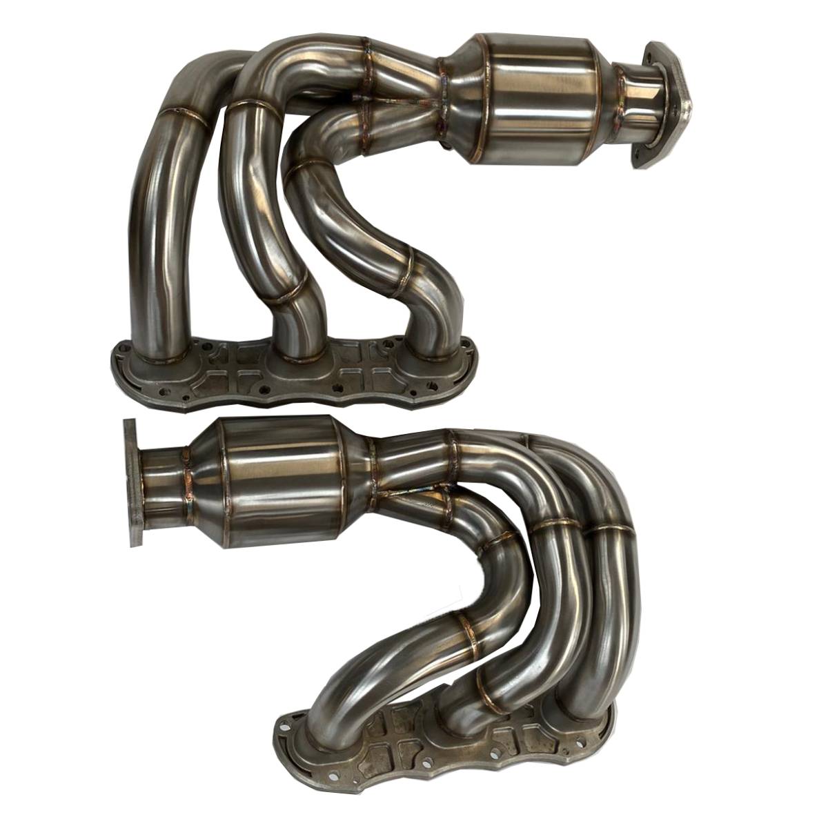 Porsche 911 991.1 Carrera Exhaust Manifolds with 200 Cell Catalytic Converter