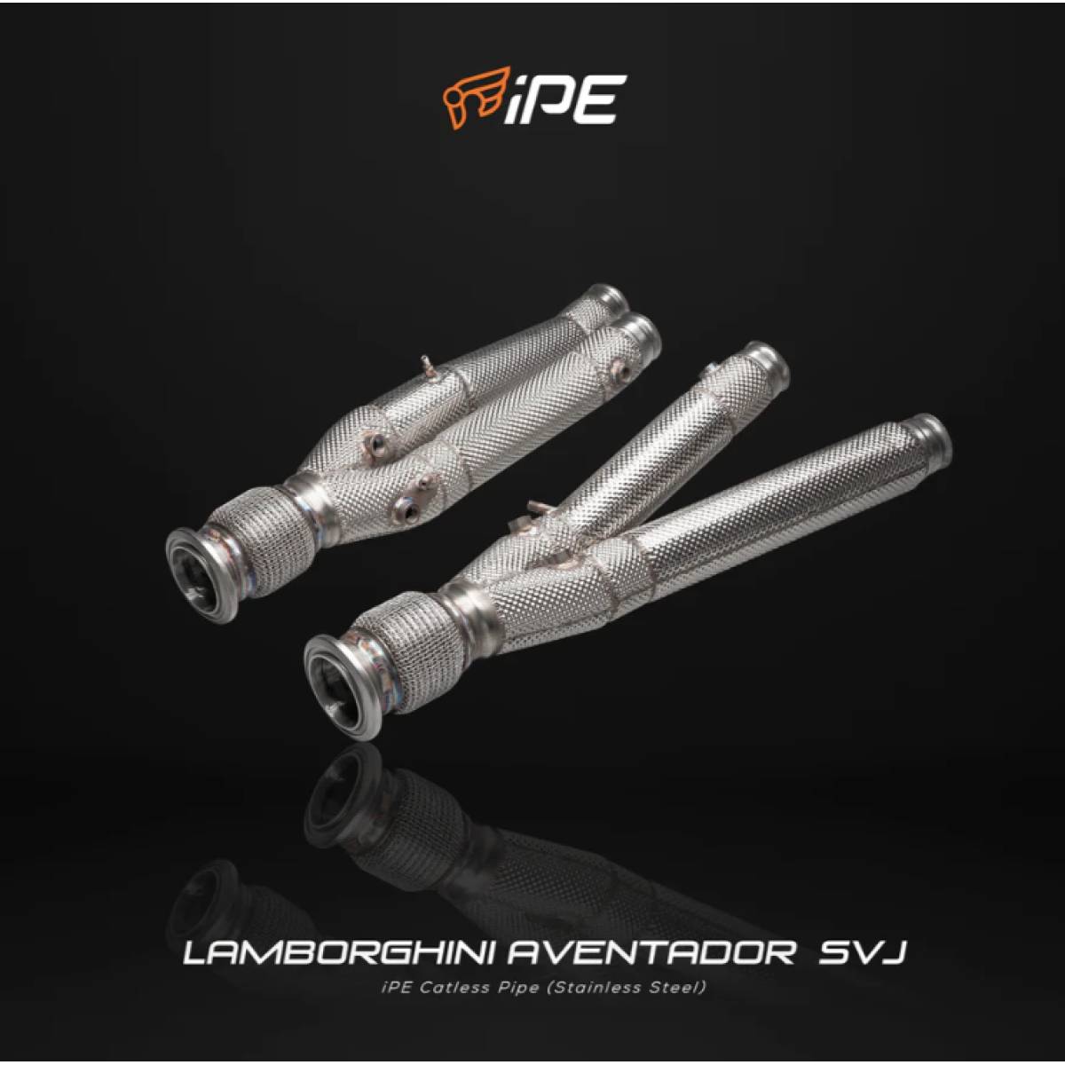 Lamborghini Aventador SVJ LP770-4 2019 - Current Catless Straight Pipe + Stainless Steel Heat Shield