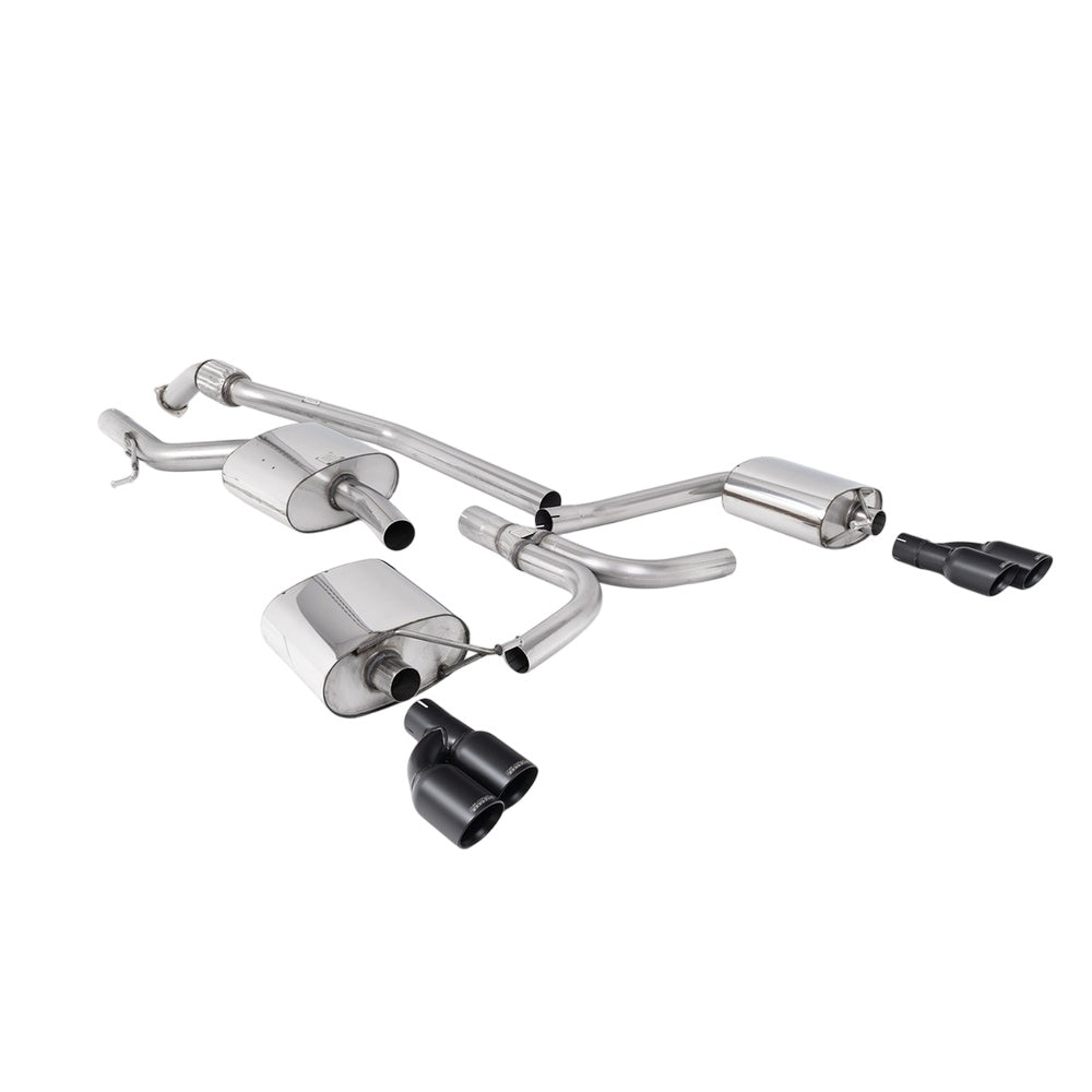 Milltek Cat Back Exhaust Audi A5 Coupe S-Line 2.0 TFSi 2WD and Quattro (manual only) 08-25