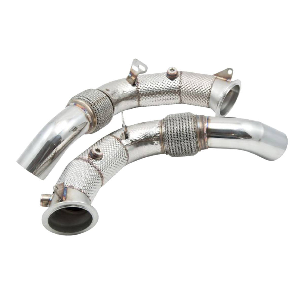 BMW M5 F10/F11 M6 F12/F13 Exhaust Downpipe with Sensor Bung and Heat Shield