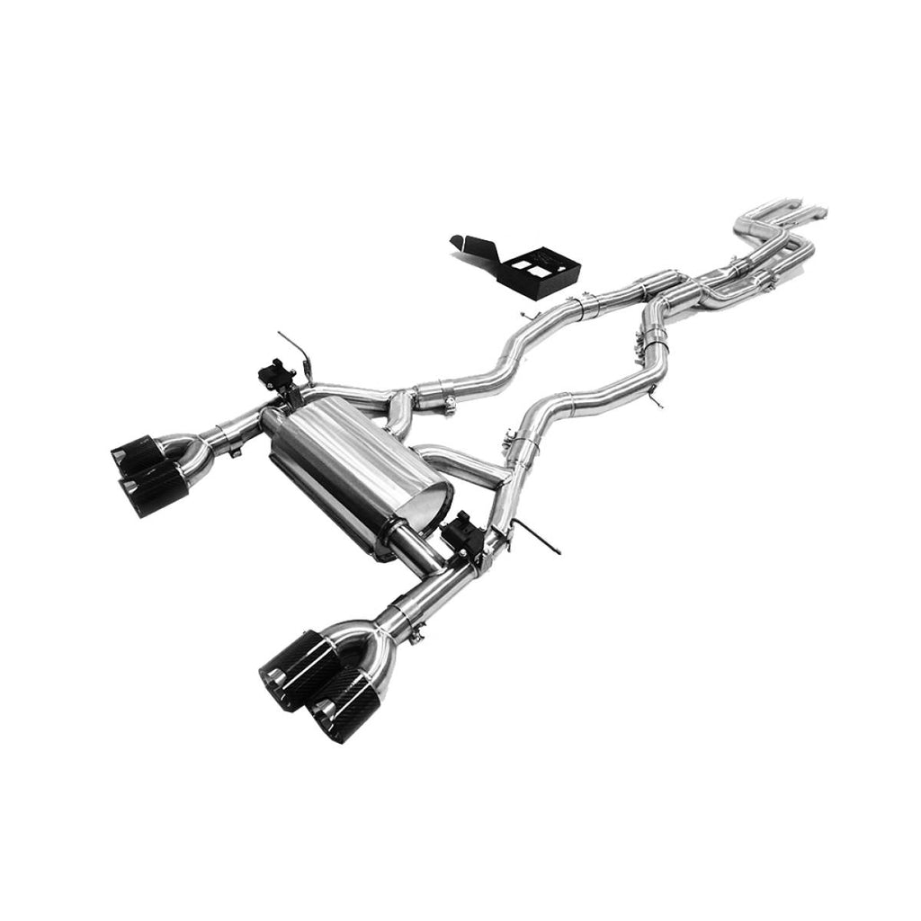BMW M3 F80,M4 F82 Valvetronic Cat Back Exhaust Carbon Tailpipes