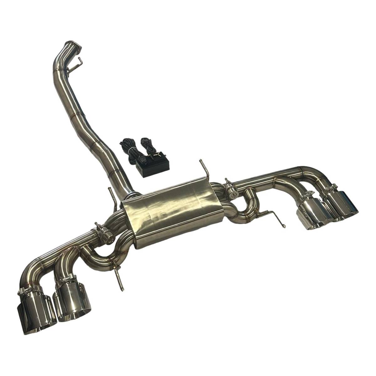 Nissan GTR 3.5" Valved Catback Exhaust with 5" Quad Tailpipes