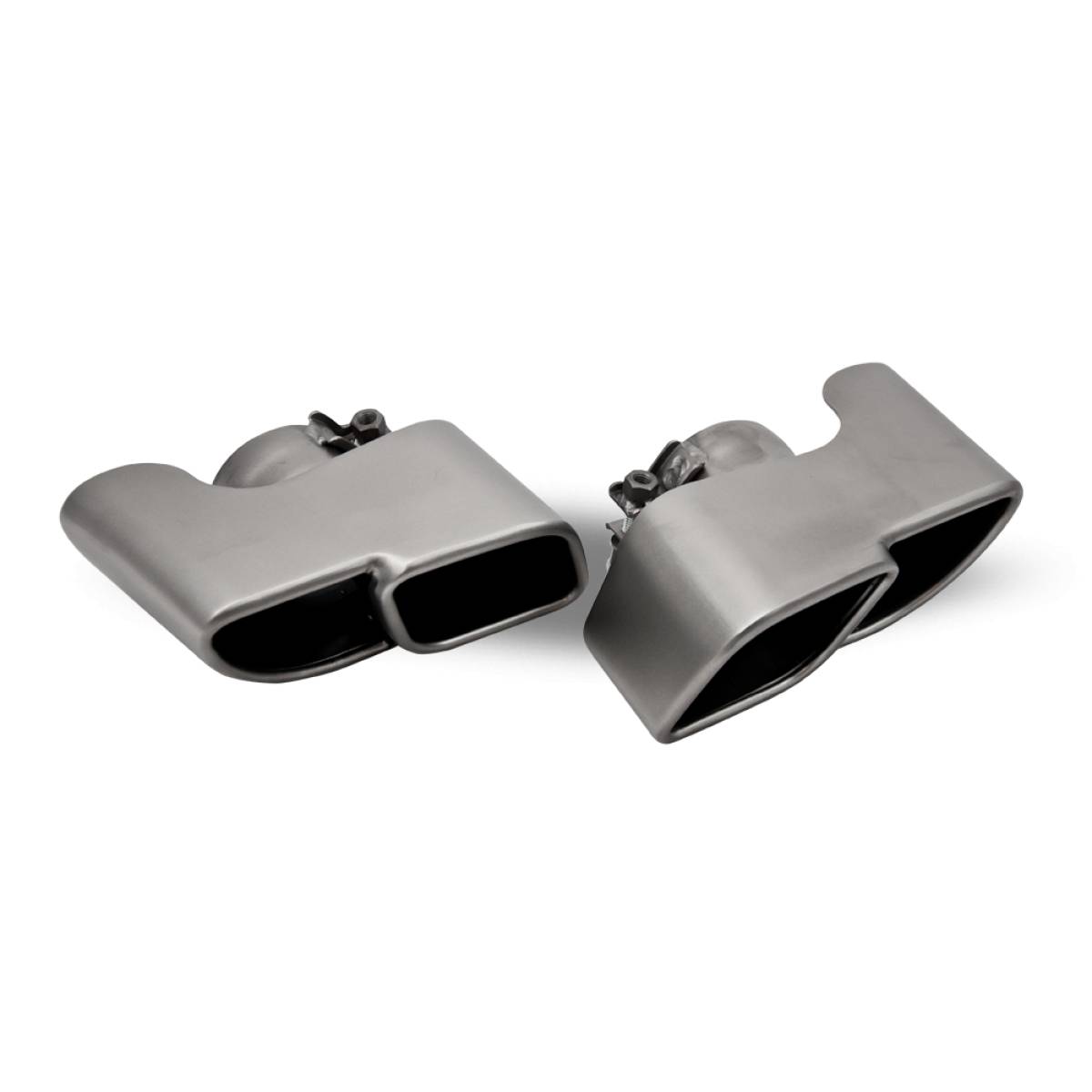 Porsche 911 997.1 Turbo Brushed Twin Exhaust Tailpipes