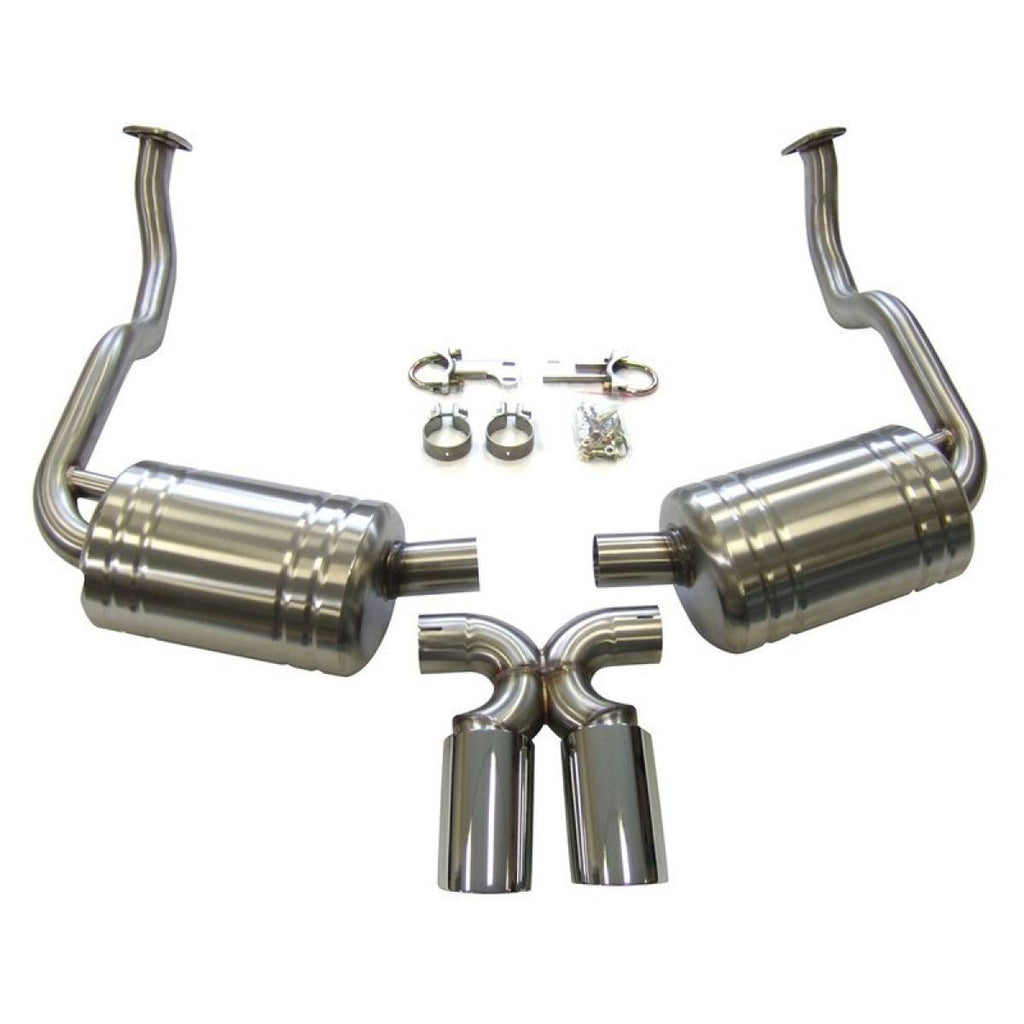 Porsche 987.1 Boxster & Cayman Cat Back Exhaust with Stainless Tailpipes
