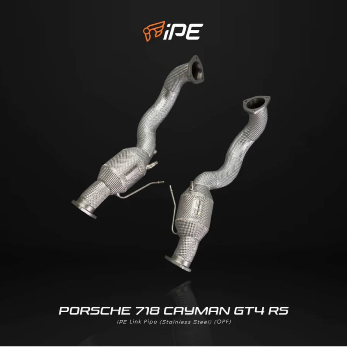 Porsche 982 718 Spyder RS 718 Cayman GT4 RS 2022 - Current Catted Mid Pipe Non-OPF Version / OPF Version