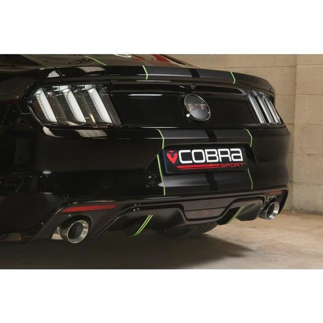 COBRA SPORT - Ford Mustang 2.3 EcoBoost Fastback (2015-18) 2.5" Venom Box Delete Axle Back Performance Exhaust